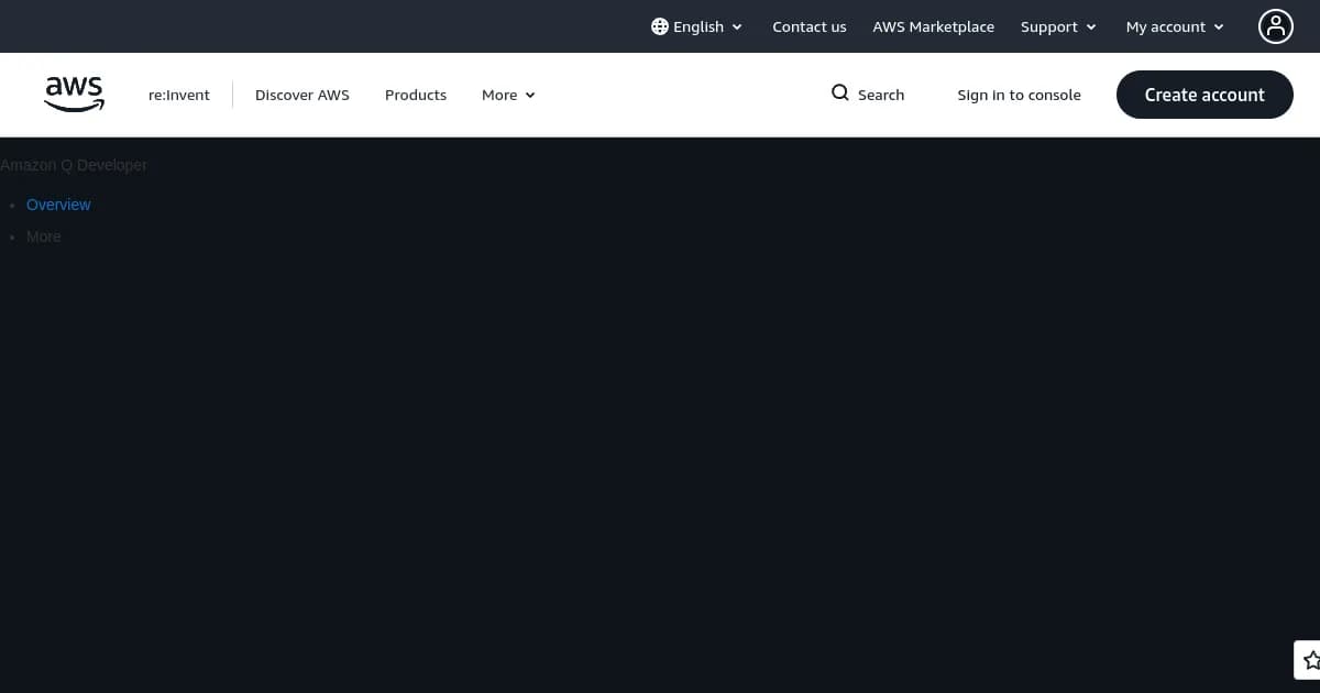 Amazon Q Developer preview