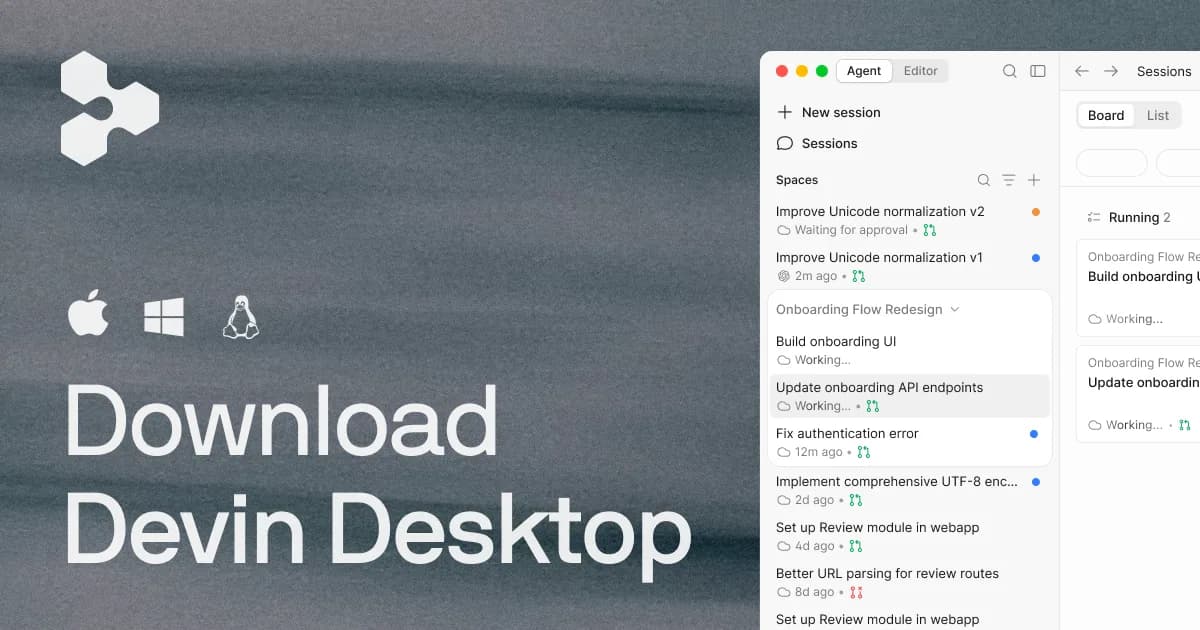 Devin Desktop preview