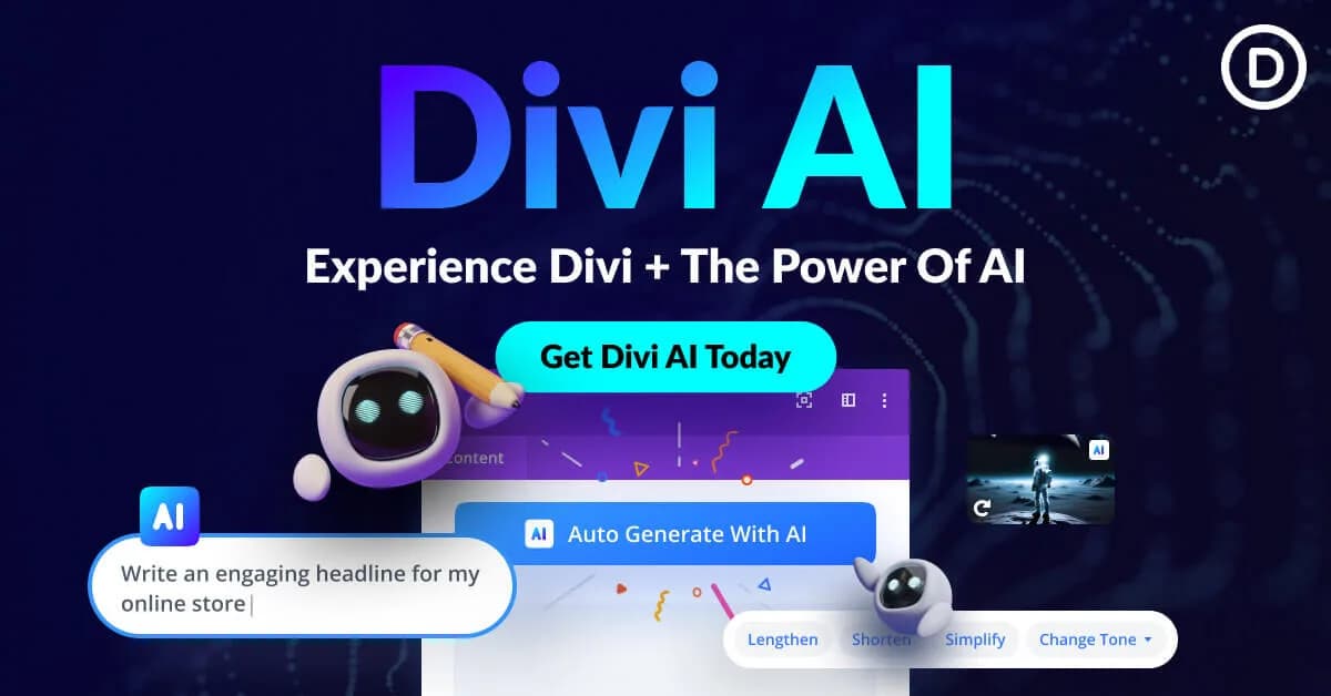 Divi AI preview