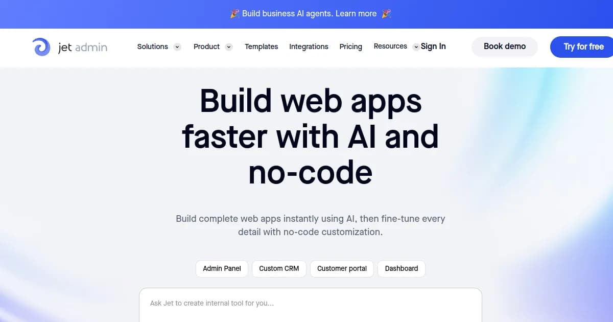 Jet Admin preview