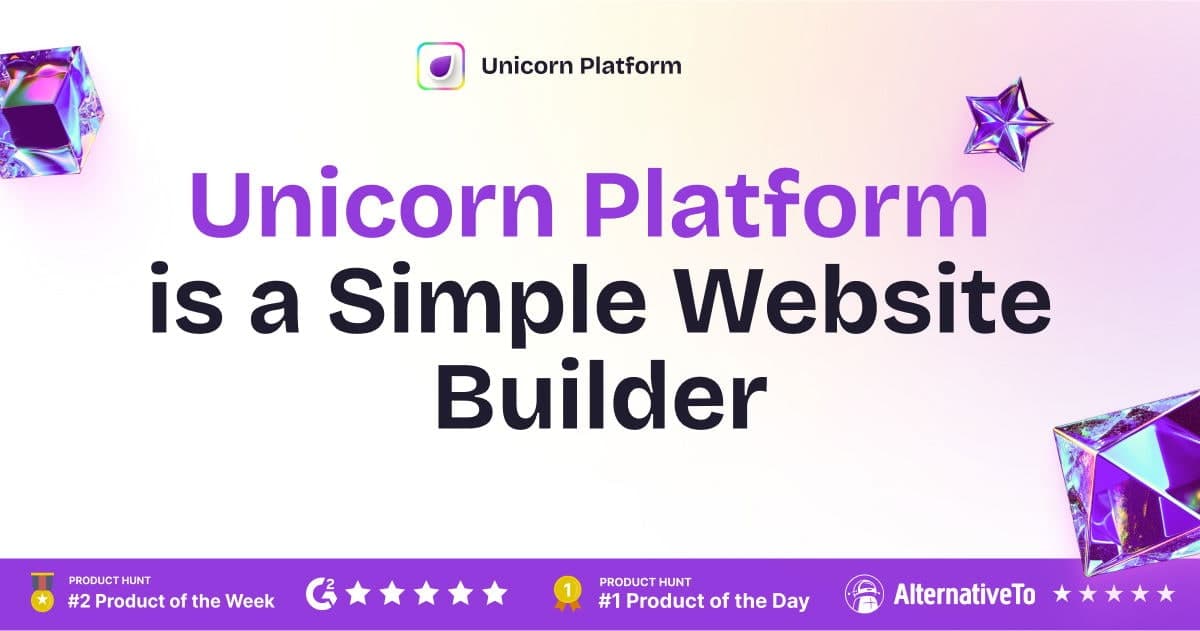 Unicorn Platform site artwork