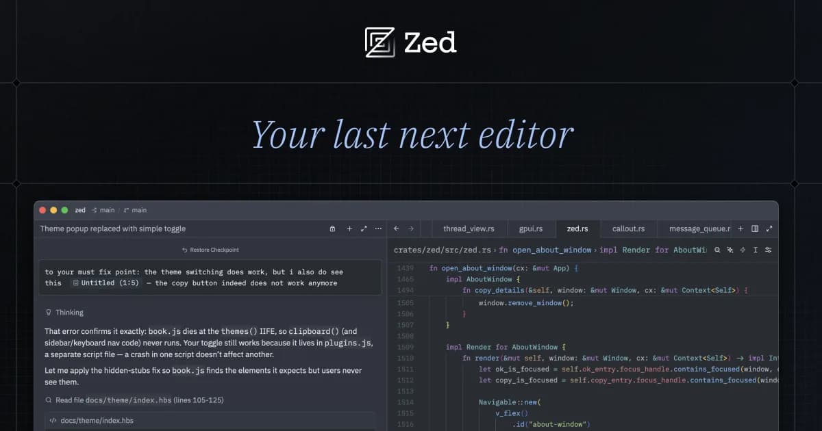 Zed preview