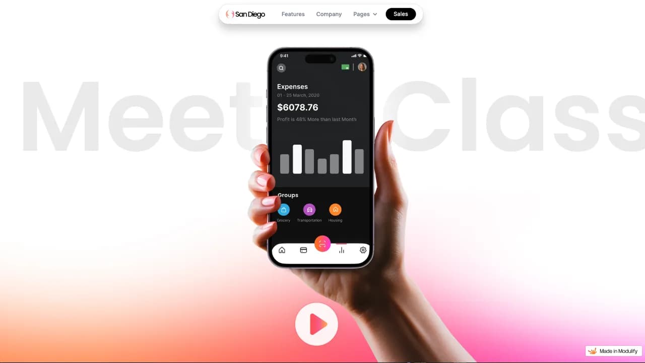 San Diego, a site published with Modulify