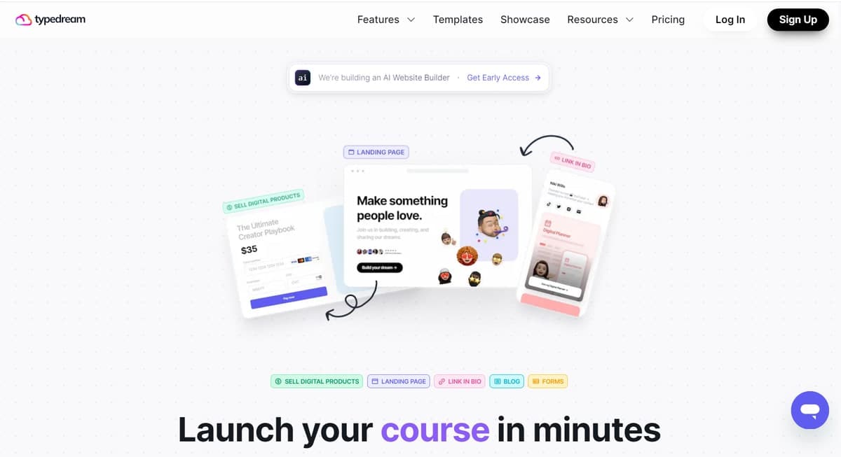 Typedream site artwork